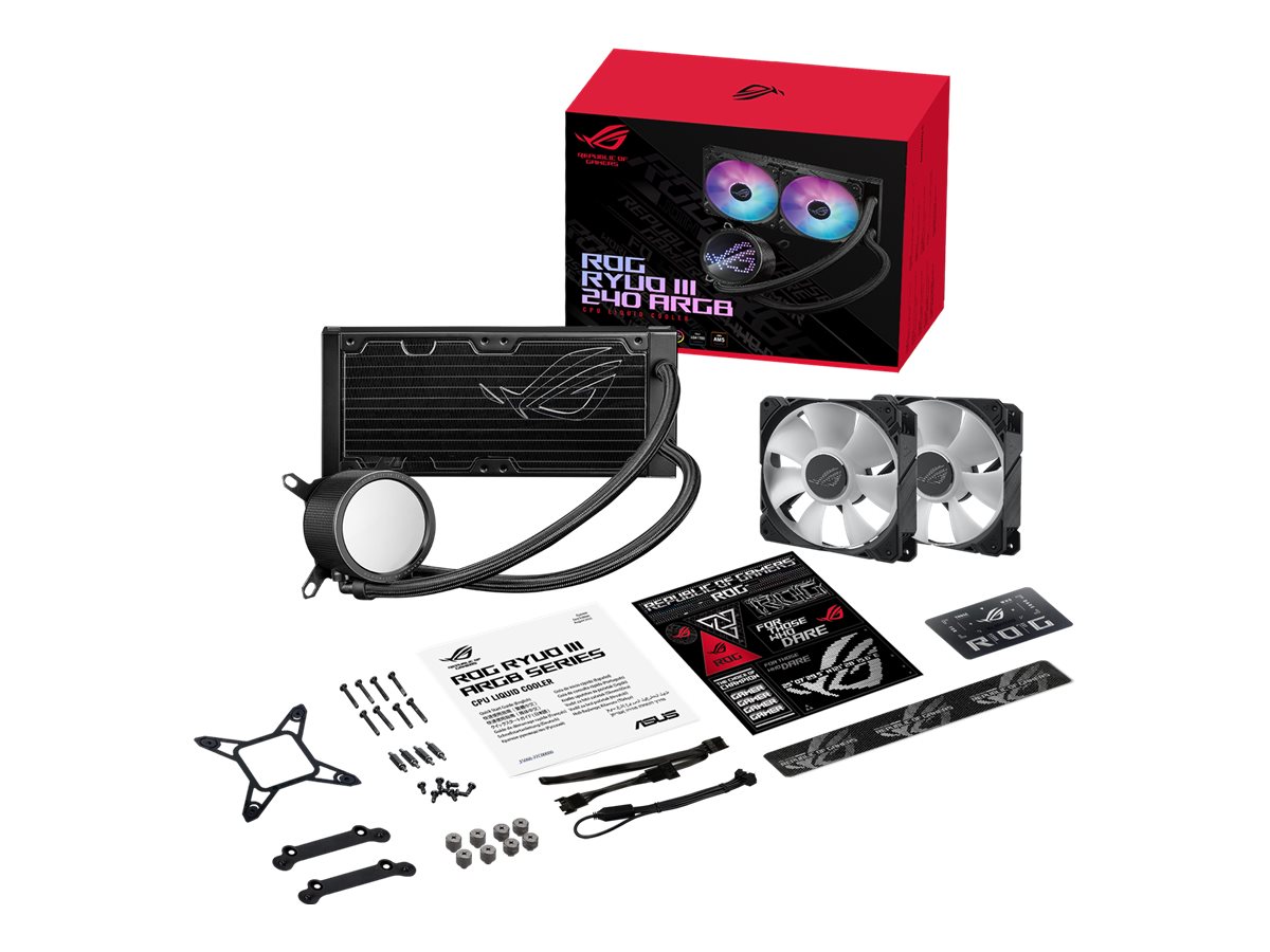 ASUS ROG RYUO III 240 ARGB - Prozessor-Flüssigkeitskühlsystem - Kühlergröße 240 mm - (für LGA1156, LGA1155, LGA1150, LGA1151, AM4, LGA1200, LGA1700, AM5)