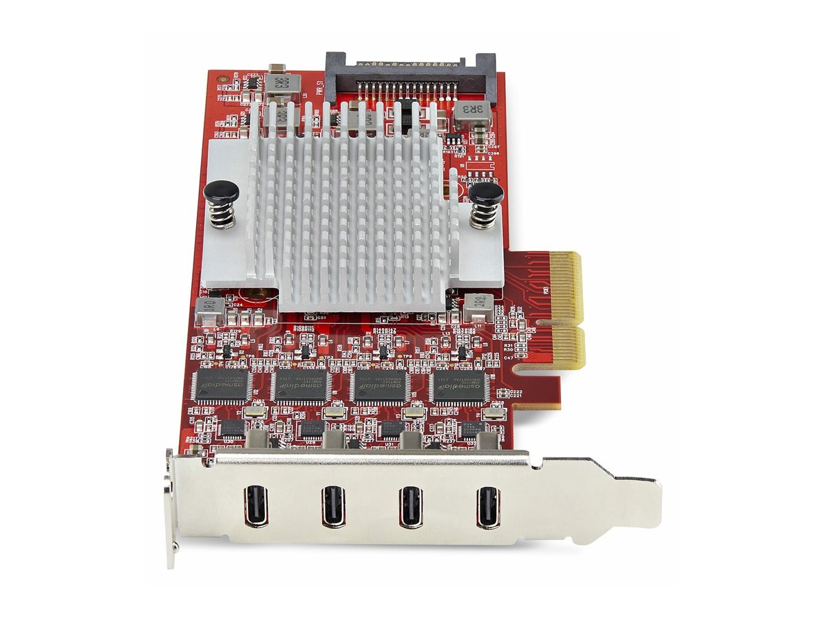 StarTech.com 4-Port USB Type-C PCIe Card USB-C 10Gb 4x Controllers TAA