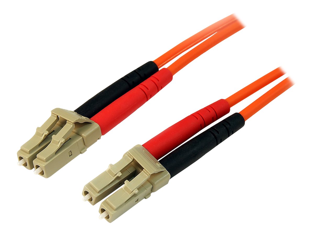 StarTech.com 2m Fiber Optic Cable - Multimode Duplex 50125 - LSZH - LCLC - OM2 - LC to LC Fiber Patch Cable (50FIBLCLC2)
