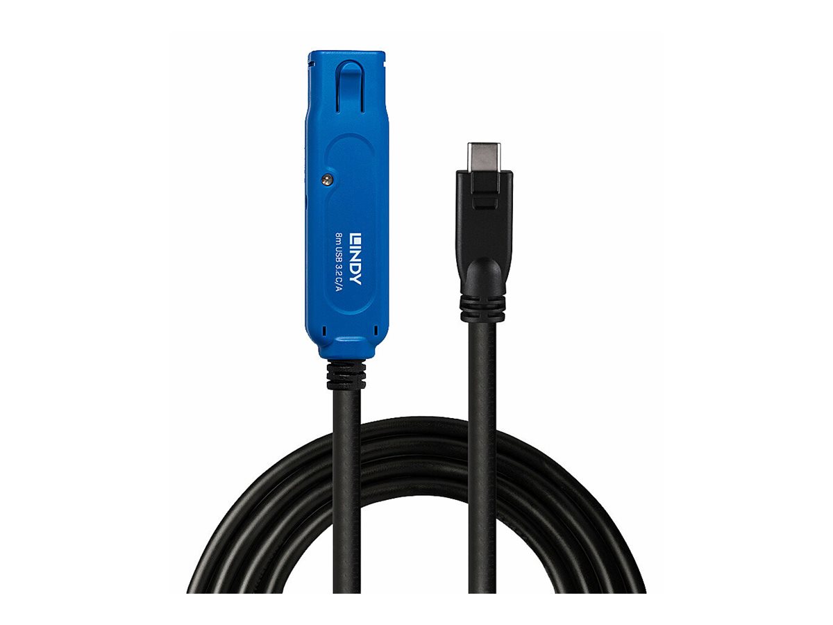 Lindy USB-Verlängerungskabel - USB-C (M) zu USB Typ A, power DC jack 2.5 mm (ID 0.7 mm)