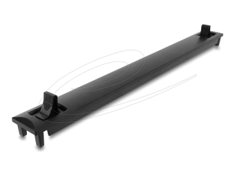 Delock Abdeckplatte - schwarz (RAL 9005) - 1U - 48.3 cm (19")