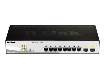 D-Link Web Smart DGS-1210-08P - Switch - managed - 8 x 101001000 (PoE)