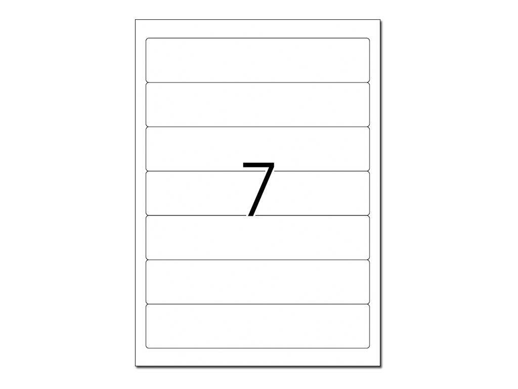 HERMA Special - Papier - matt - permanent selbstklebend - weiß - 192 x 38 mm 70 Etikett(en) (10 Bogen x 7)