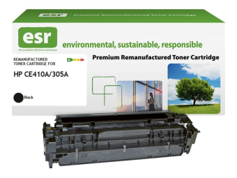 ESR Schwarz - kompatibel - wiederaufbereitet - Tonerpatrone (Alternative zu: HP CE410A)