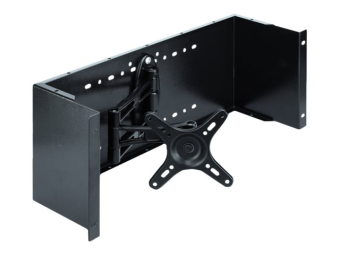 Delock Monitorarm - Rack montierbar - Schwarz - 4U - 48.3 cm (19")