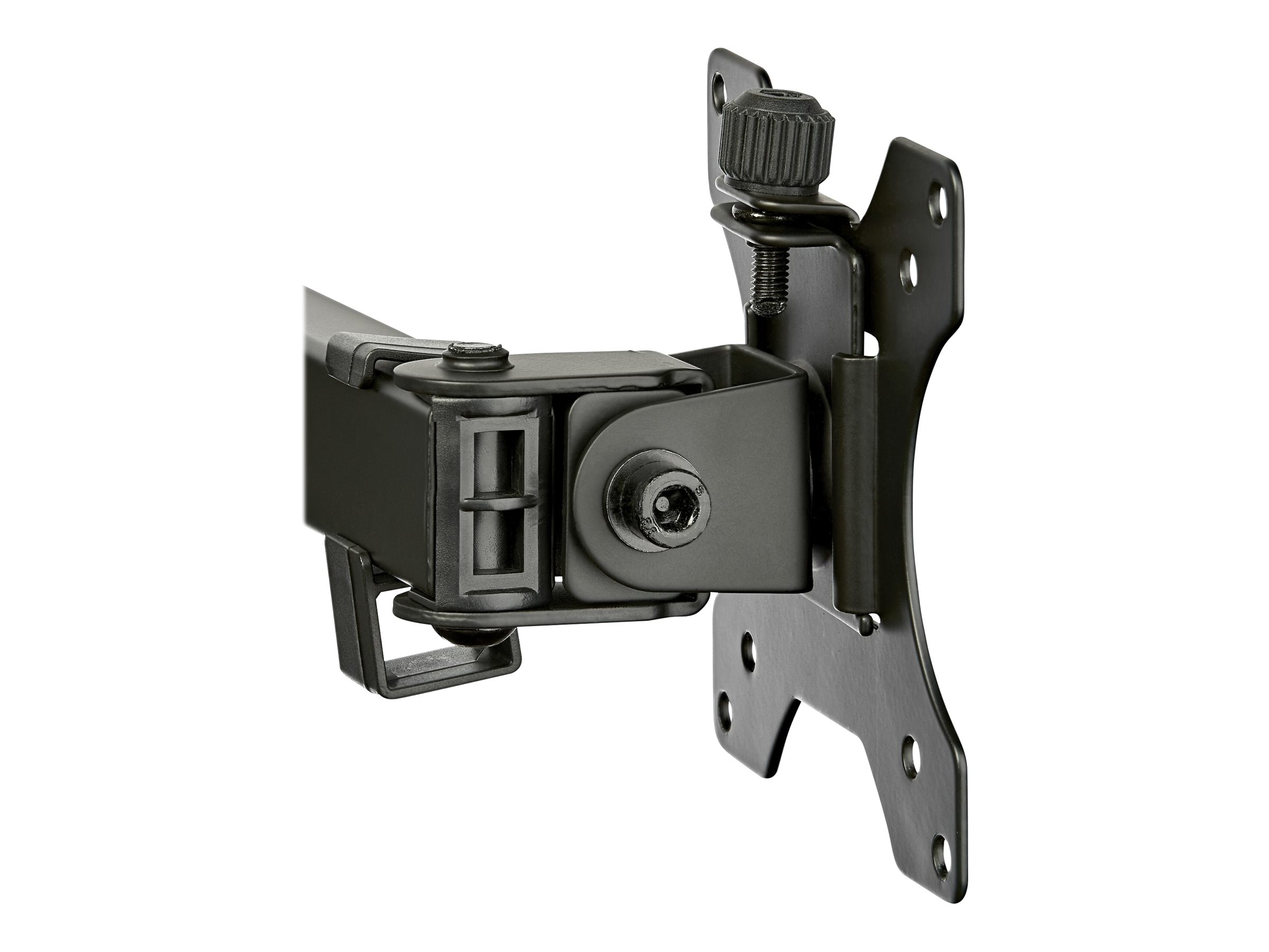 StarTech.com ARMDUAL2 Monitorhalterung (Tischmontage, dual Monitor, schwenkbar,für bis zu 32-Zoll-VESA-Monitore, Monitorarm) - Befestigungskit - einstellbarer Arm - für 2 Monitore - Stahl - Schwarz - Bildschirmgröße 33-81.3 cm (13"-32")
