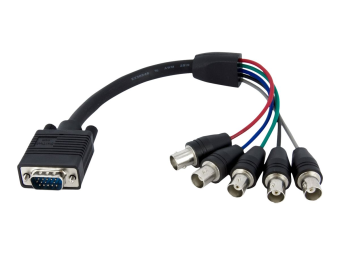 StarTech.com 30cm VGA HD 15 auf 5x BNC RGBHV Monitorkabel - StBu - VGA-Kabel - BNC (W)