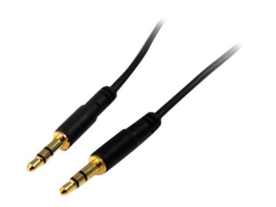 StarTech.com MU10MMS 3,5 mm Aux-Kabel (3m, schlank, StSt, Audiokabel, Kopfhörerkabel , 3,5mm Klinkenkabel)