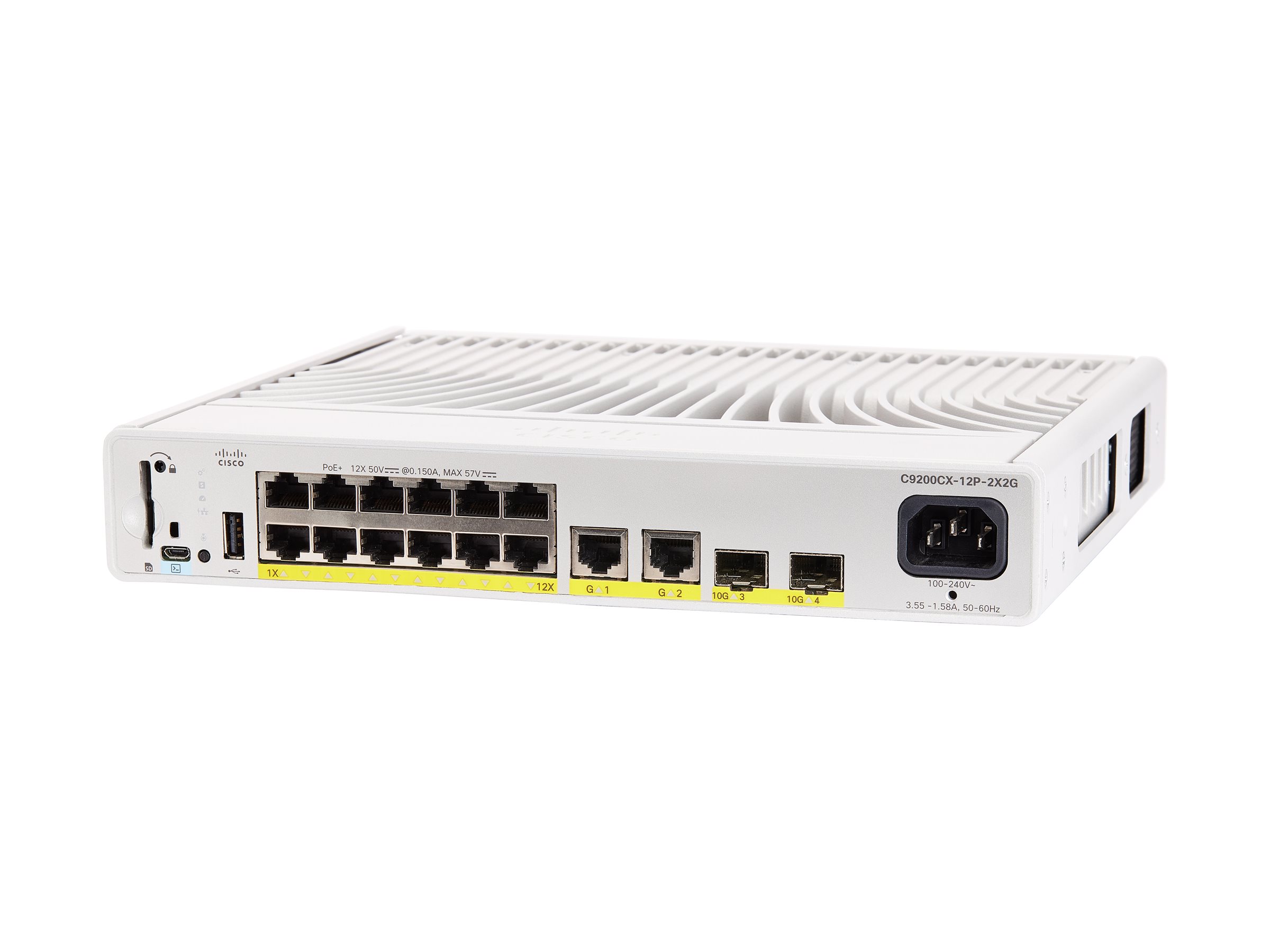 Cisco Catalyst 9200CX - Network Advantage - Switch - kompakt - L3 - managed - 12 x 101001000 (PoE+)