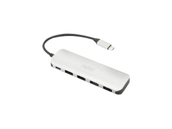 DIGITUS USB Typ-C 4-Port Hub (USB 3.0) + PD