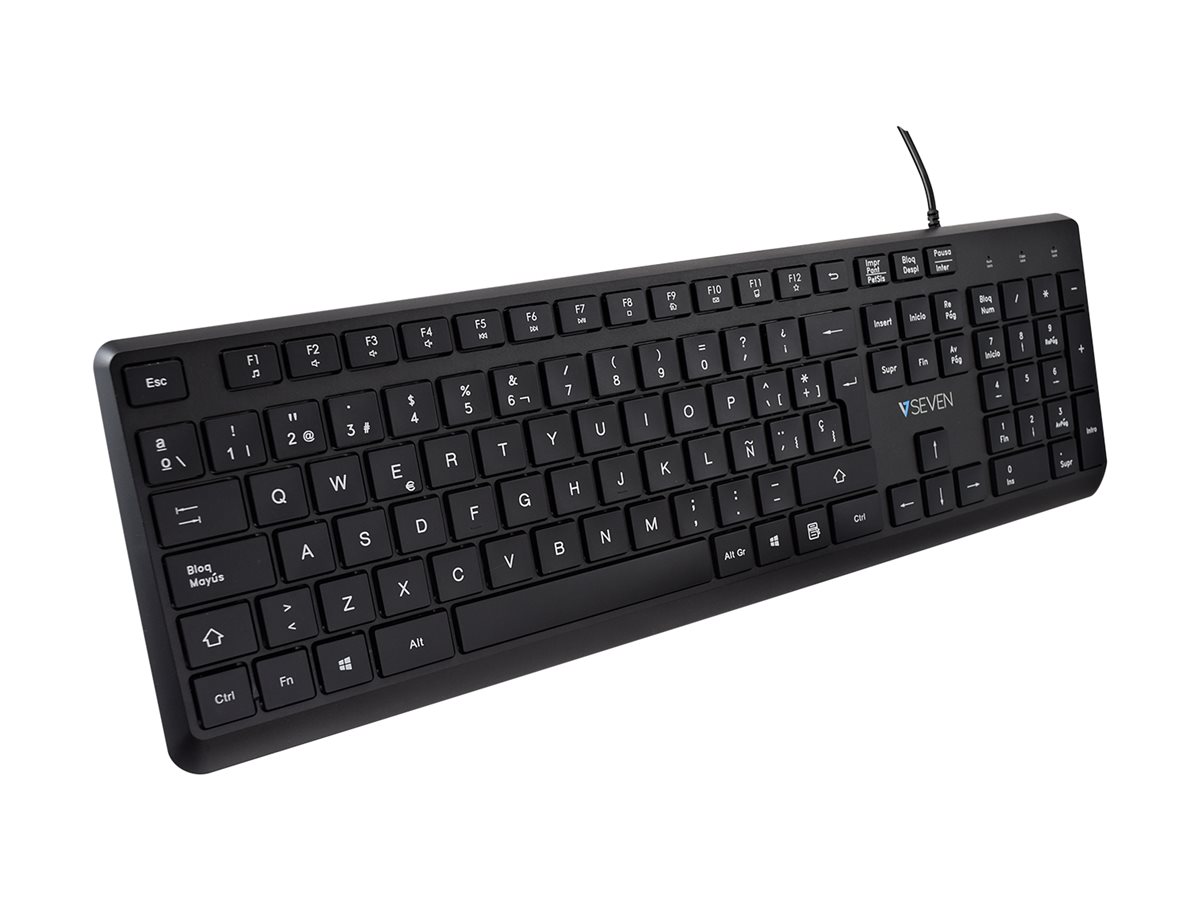 V7 Pro KU350ES - Tastatur - USB - QWERTY - Spanisch