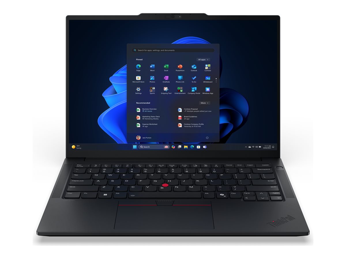 Lenovo ThinkPad E14 Gen 7 21U2 - 180°-Scharnierdesign - Intel Core Ultra 5 228V  2.1 GHz - Win 11 Pro - Arc Graphics 130V - 32 GB RAM - 1 TB SSD TCG Opal Encryption 2, NVMe - 35.6 cm (14")
