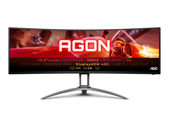 AOC Gaming AG493UCX2 - AGON Series - LED-Monitor - Gaming - gebogen - 124.5 cm (49)