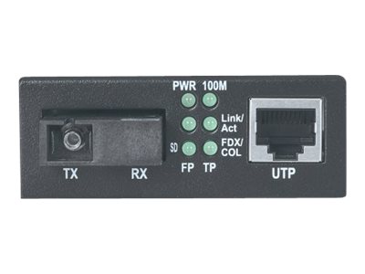 Intellinet Fast Ethernet WDM Bi-Directional Single Mode Media Converter 10100Base-Tx to 100Base-Fx (SC)