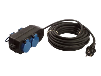 Bachmann Steckdosenleiste - Wechselstrom 230 V - 3500 Watt - Eingabe, Eingang power CEE 77 - Ausgangsanschlüsse 4 (4 x CEE 73)
