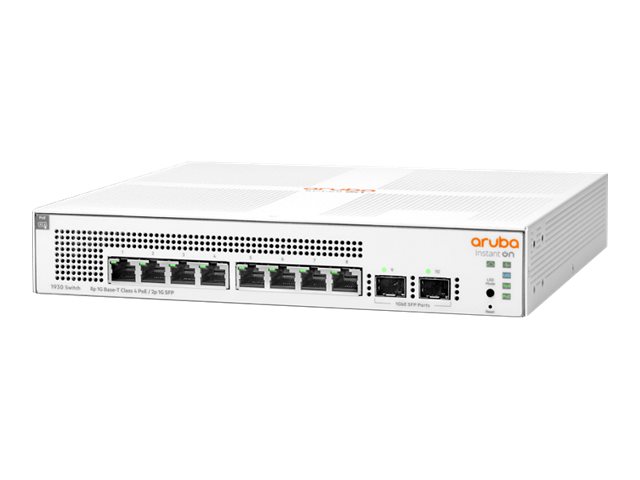 HPE Networking Instant On 1930 8G Class4 PoE 2SFP 124W Switch - Switch - L2+ - managed - 8 x 101001000 (PoE+)