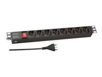 EFB Elektronik EFB-Elektronik - Steckdosenleiste (Rack - einbaufähig) - Eingabe, Eingang Typ L - Ausgangsanschlüsse 8 (8 x Typ FL)