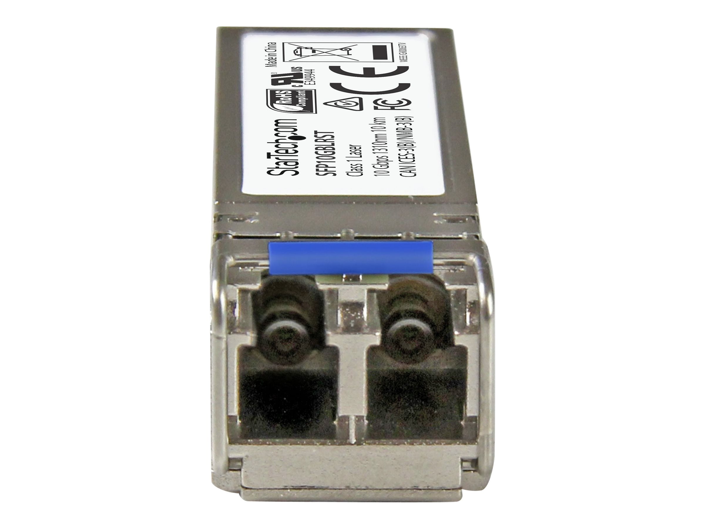 StarTech.com SFP-10GBASE-LR-ST Transceiver Modul (SFP+ Module, 10GBase-LR Cisco kompatibel, Glasfaser, 1310nm, LC Single Mode mit DDM)