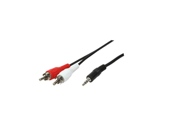 LogiLink Audiokabel - mini-phone stereo 3.5 mm männlich zu RCA x 2 männlich