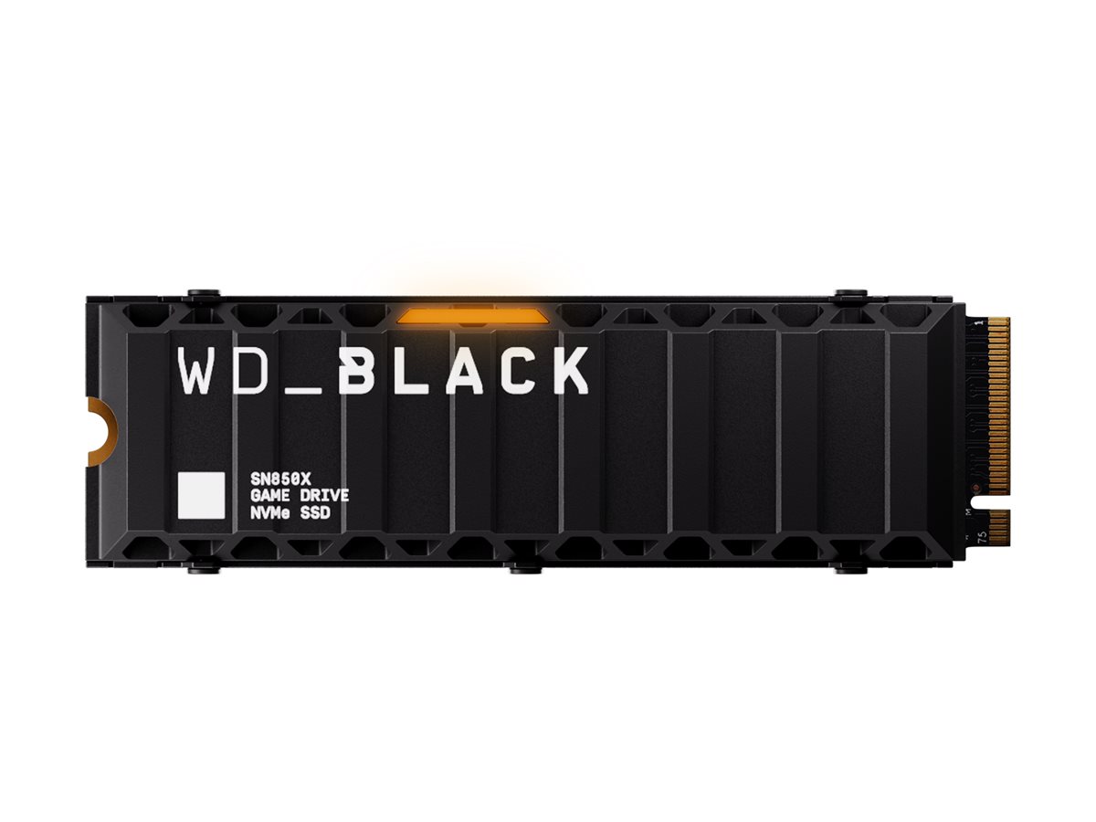 WD_BLACK SN850X NVMe SSD WDS100T2XHE - SSD - verschlüsselt - 8 TB - intern - M.2 2280 - PCIe 4.0 x4 (NVMe)