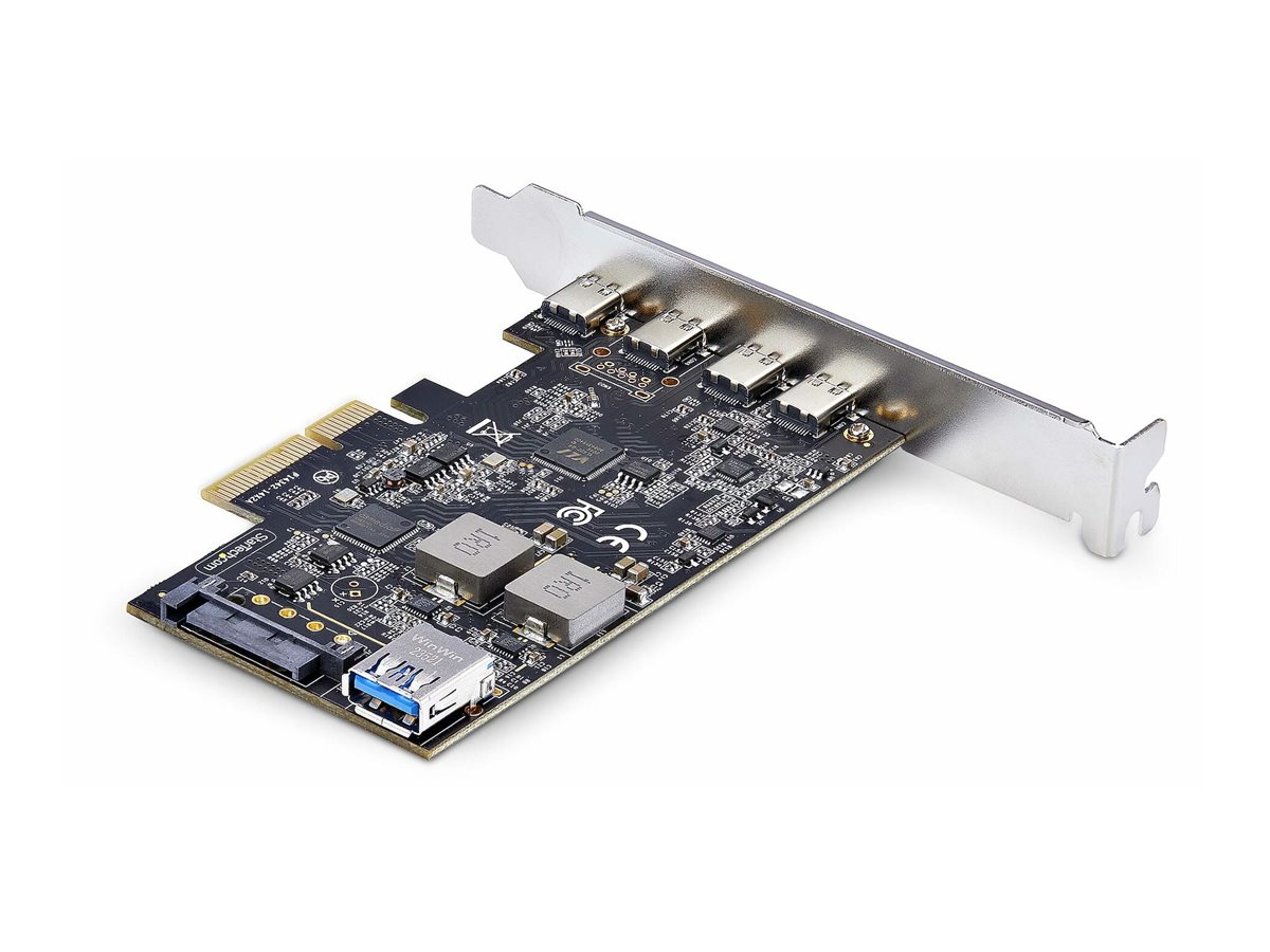 StarTech.com 5-Port USB PCIe Card, USB 3.2 10Gbps, PCI Express Card with 4x USB-C Ports, 1x USB-A Internal Port, USB PCIe Controller Card, WindowsmacOSLinux
