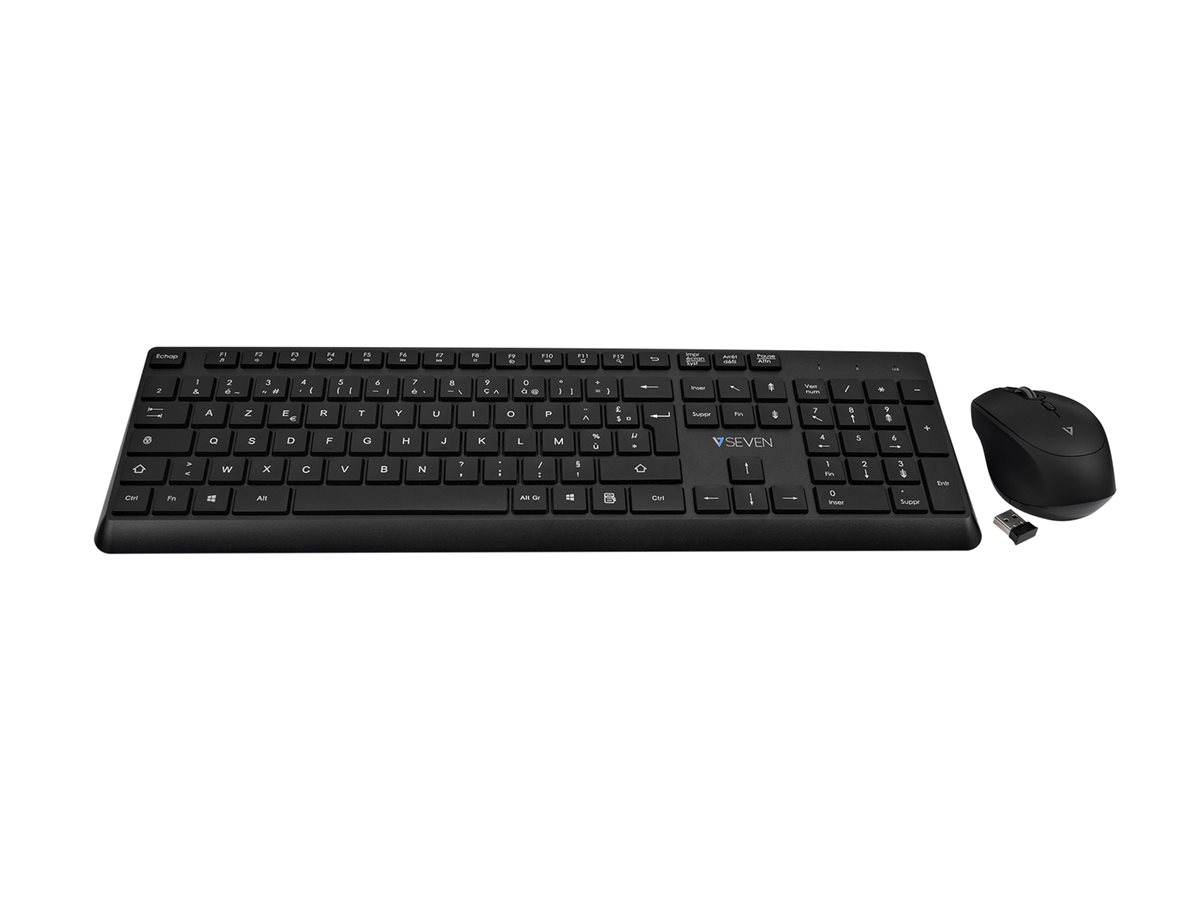 V7 CKW350FR - Tastatur-und-Maus-Set - full size