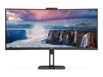 AOC Value-line CU34V5CWBK - V5 series - LED-Monitor - gebogen - 86.4 cm (34")