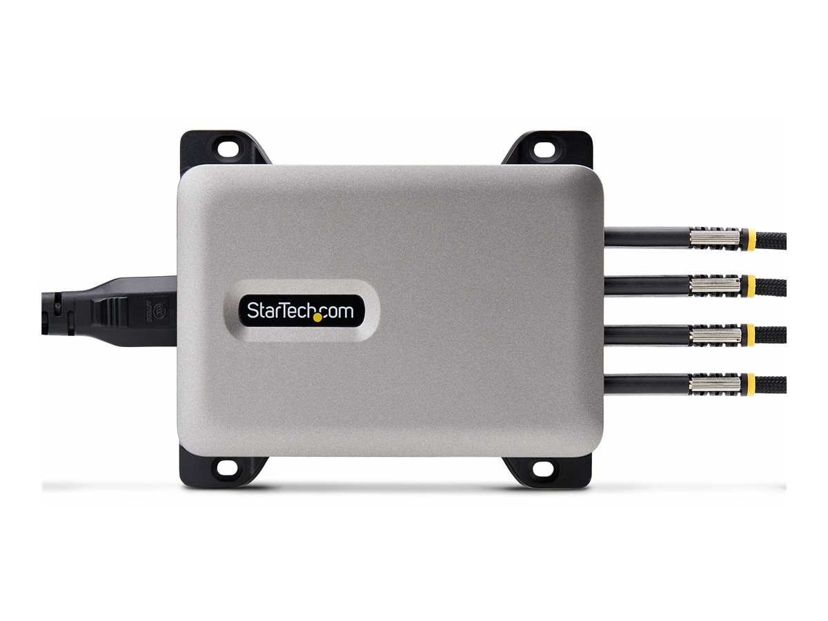 StarTech.com 4-Port USB-C Charger 240W Total Single Port 140W EPR - Netzteil - mit Oberflächenmontage-Bracket - 240 Watt - 5 A - Power Delivery 3.1 - 4 Ausgabeanschlussstellen (24 pin USB-C)