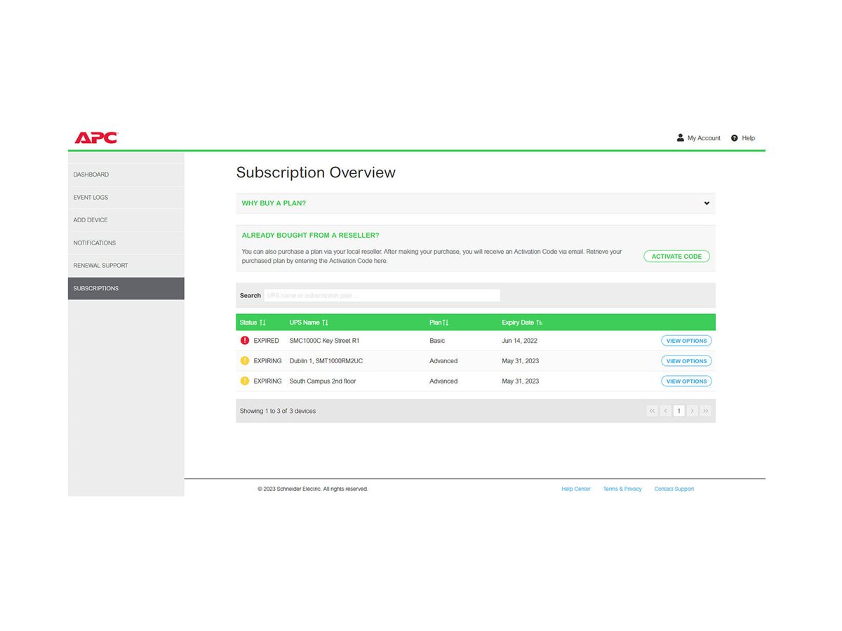 APC SmartConnect Standard Plan - Abonnement-Lizenz (1 Jahr)