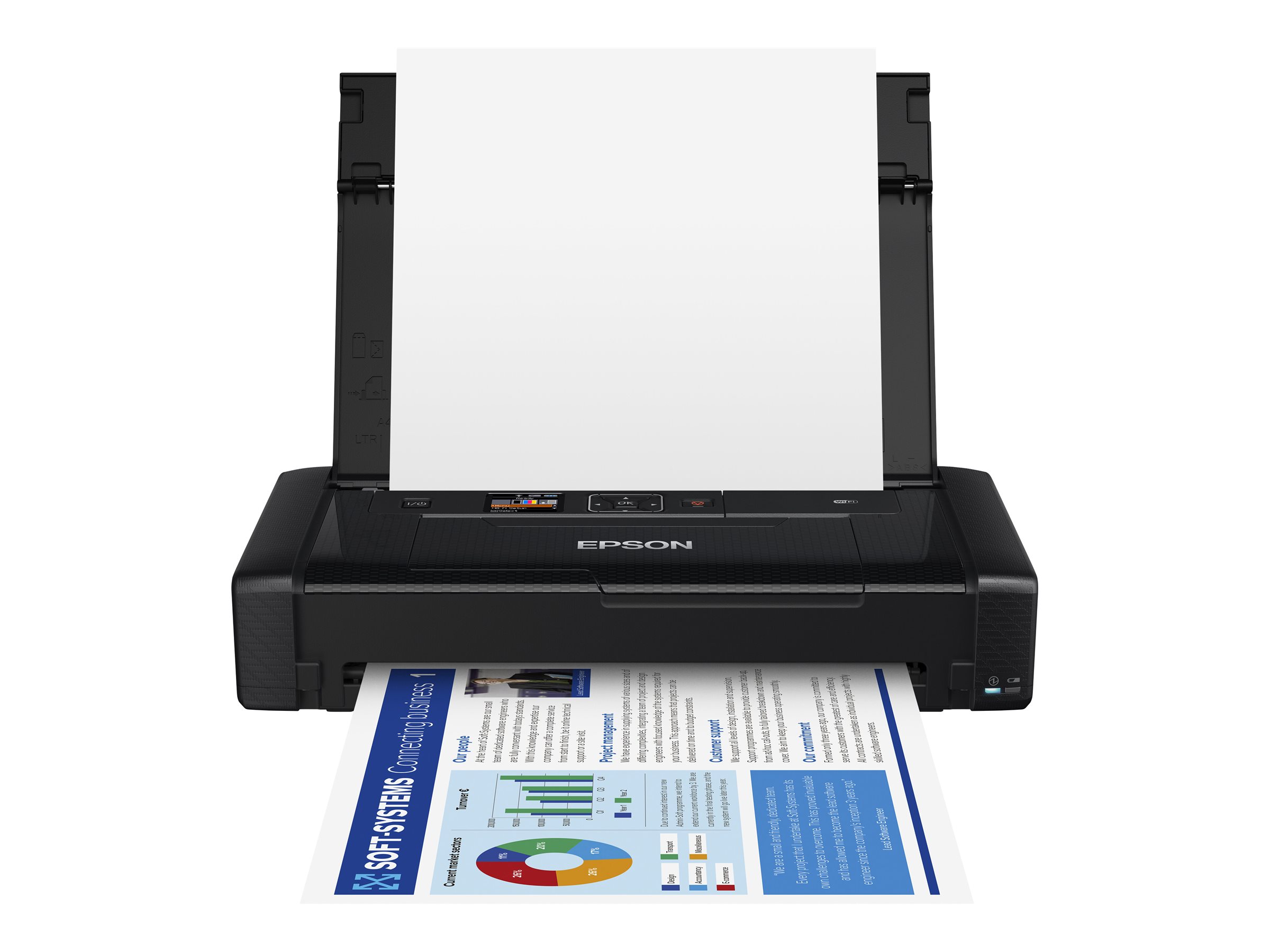 Epson WorkForce WF-110W - Drucker - Farbe - Tintenstrahl - A4 - 5760 x 1440 dpi - bis zu 7 SeitenMin. (einfarbig)