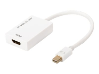 DIGITUS Aktiver Mini DisplayPort auf HDMI Adapter  Konverter