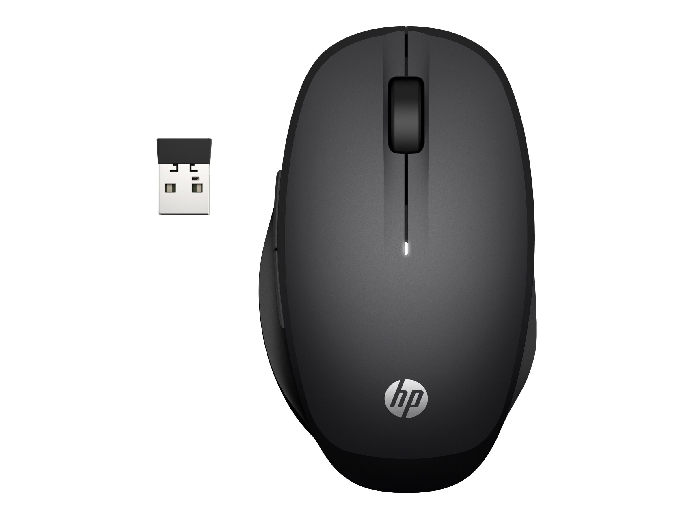 HP Dual Mode - Maus - kabellos - Bluetooth 2.4 GHz - kabelloser Empfänger (USB)