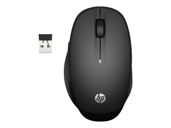 HP Dual Mode - Maus - kabellos - Bluetooth 2.4 GHz - kabelloser Empfänger (USB)