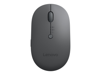 Lenovo Multi-Device - X9 Edition - Maus - rechts- und linkshändig - optisch - 4 Tasten - kabellos - 2.4 GHz, Bluetooth 5.0 - USB-C Wireless-Empfänger - Donnergrau (oben)
