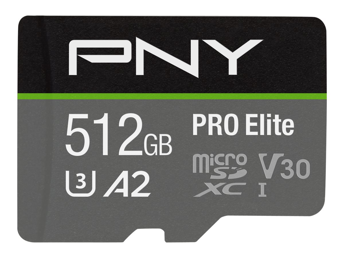 PNY PRO Elite - Flash-Speicherkarte (microSDXC-an-SD-Adapter