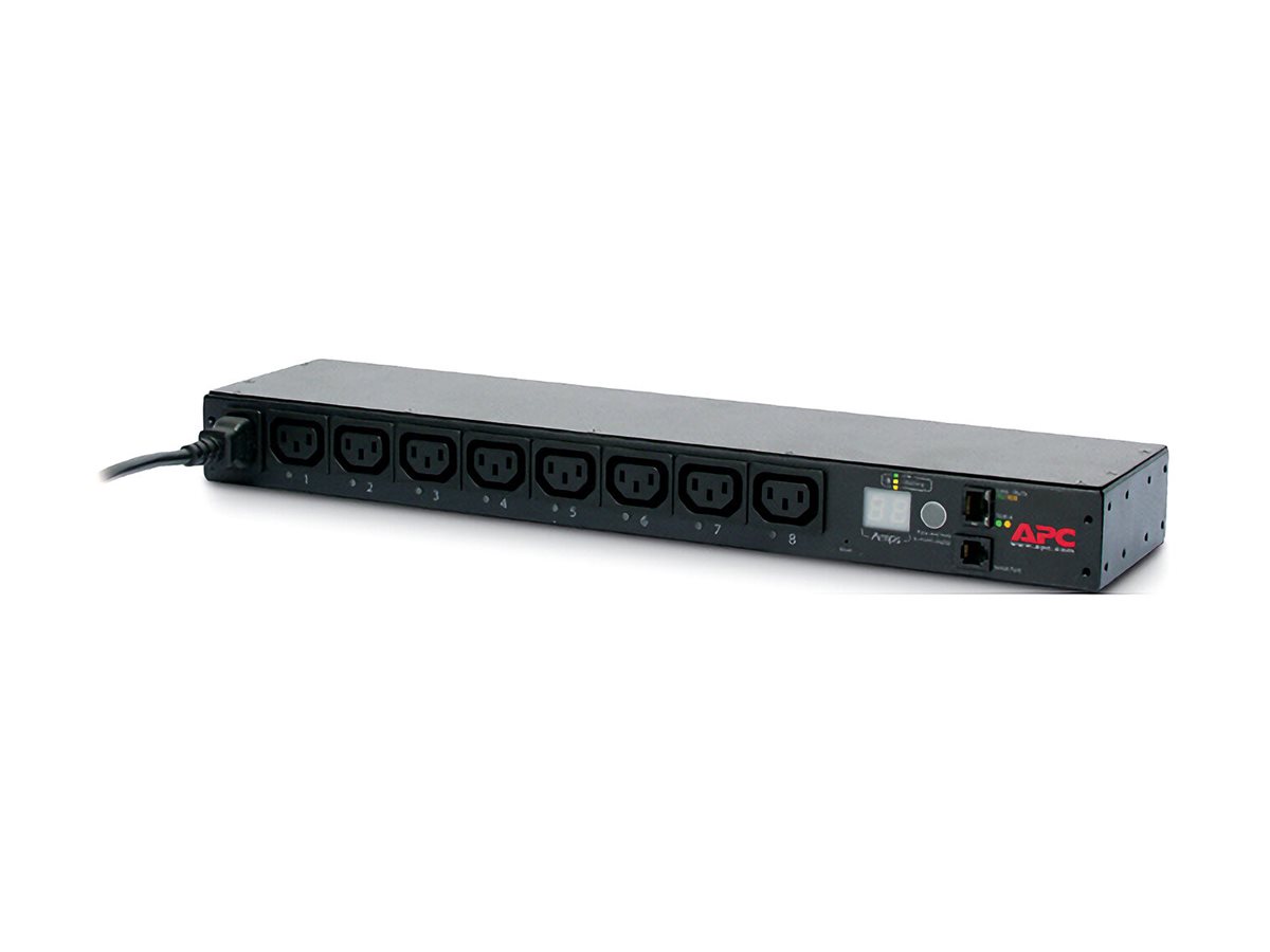 APC Switched Rack PDU AP7920B - Steckdosenleiste - Wechselstrom 200208230 V - 2300 VA - Ethernet - Eingabe, Eingang IEC 60320 C14 - Ausgangsanschlüsse 8 (power IEC 60320 C13)