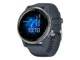 Garmin Venu 2 - 45 mm - Granite Blue - Sportuhr mit Band - Silikon - Granite Blue - Handgelenkgröße: 135-200 mm - Anzeige 3.3 cm (1.3)