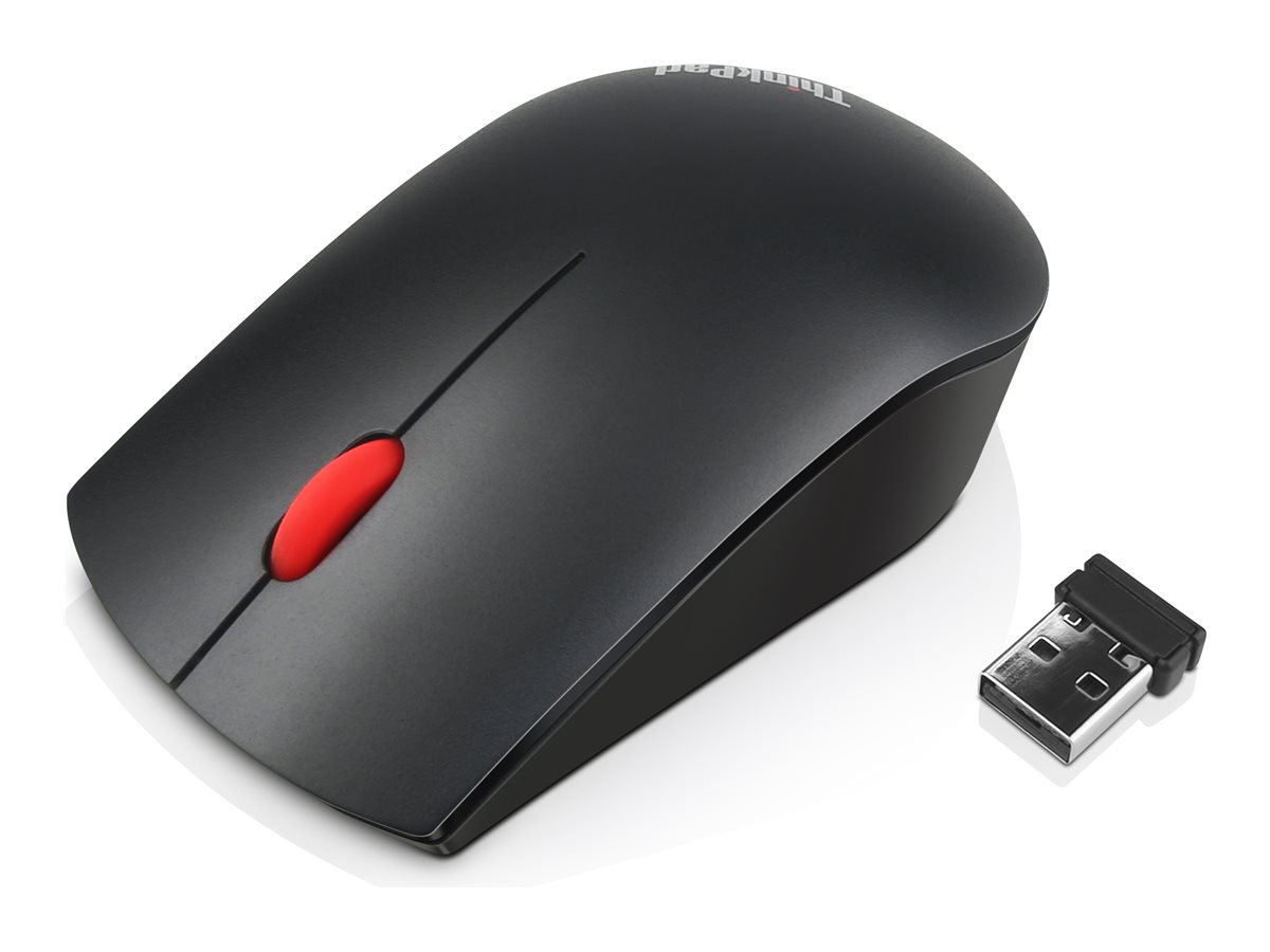 Lenovo ThinkPad Essential Wireless Mouse - Maus - optisch - 3 Tasten - kabellos - 2.4 GHz - kabelloser Empfänger (USB)