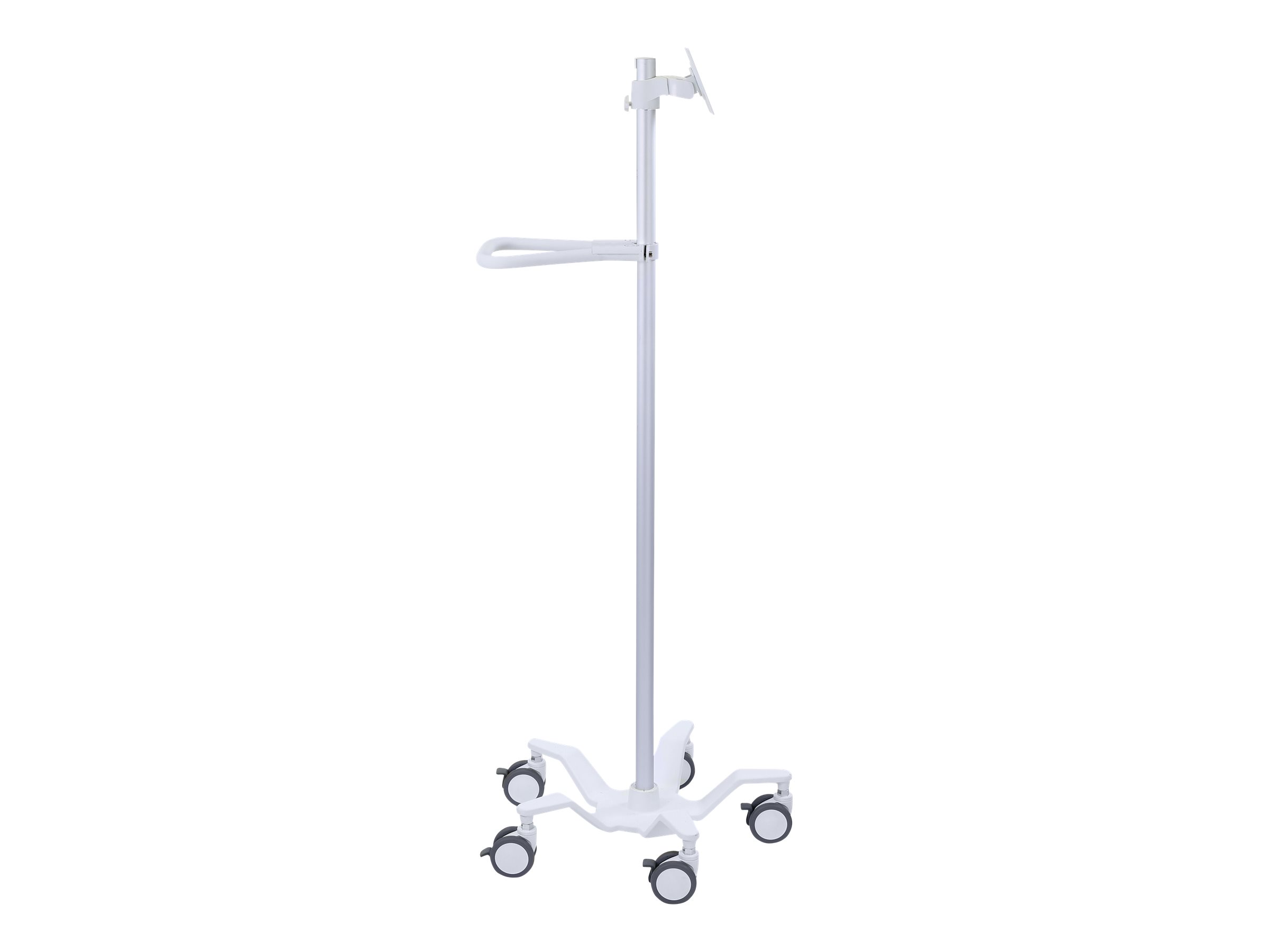Ergotron Pole Cart - Wagen - für LCD-DisplayTablet - hochweiß - Bildschirmgröße bis zu 61 cm (bis zu 24 Zoll)