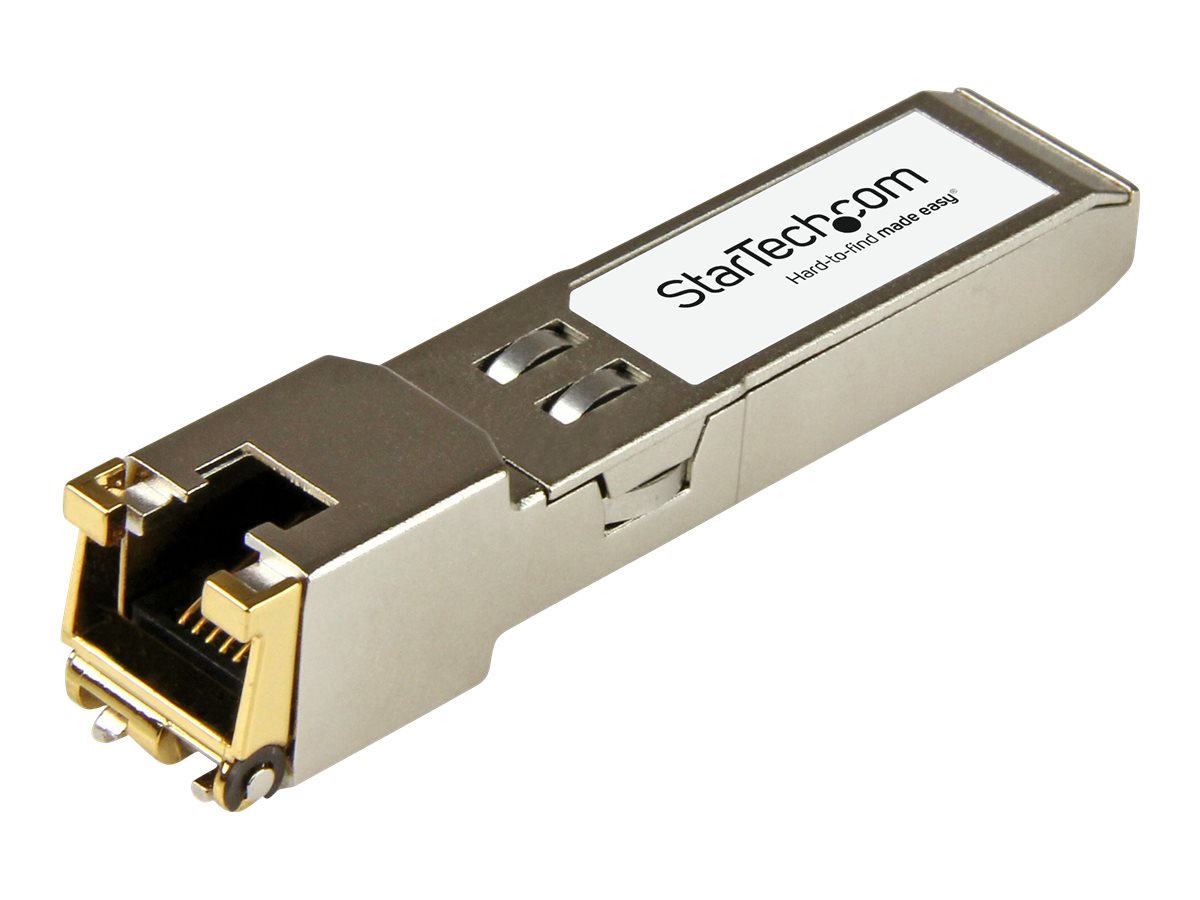 StarTech.com PLUS-T-ST Transceiver Modul (SFP+ Module, 100100010000Base-TX Palo Alto Networks kompatibel, Kupfer, RJ-45 Kupfer mit DDM)
