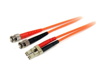 StarTech.com 1m Fiber Optic Cable - Multimode Duplex 62.5125 - LSZH - LCST - OM1 - LC to ST Fiber Patch Cable (FIBLCST1)