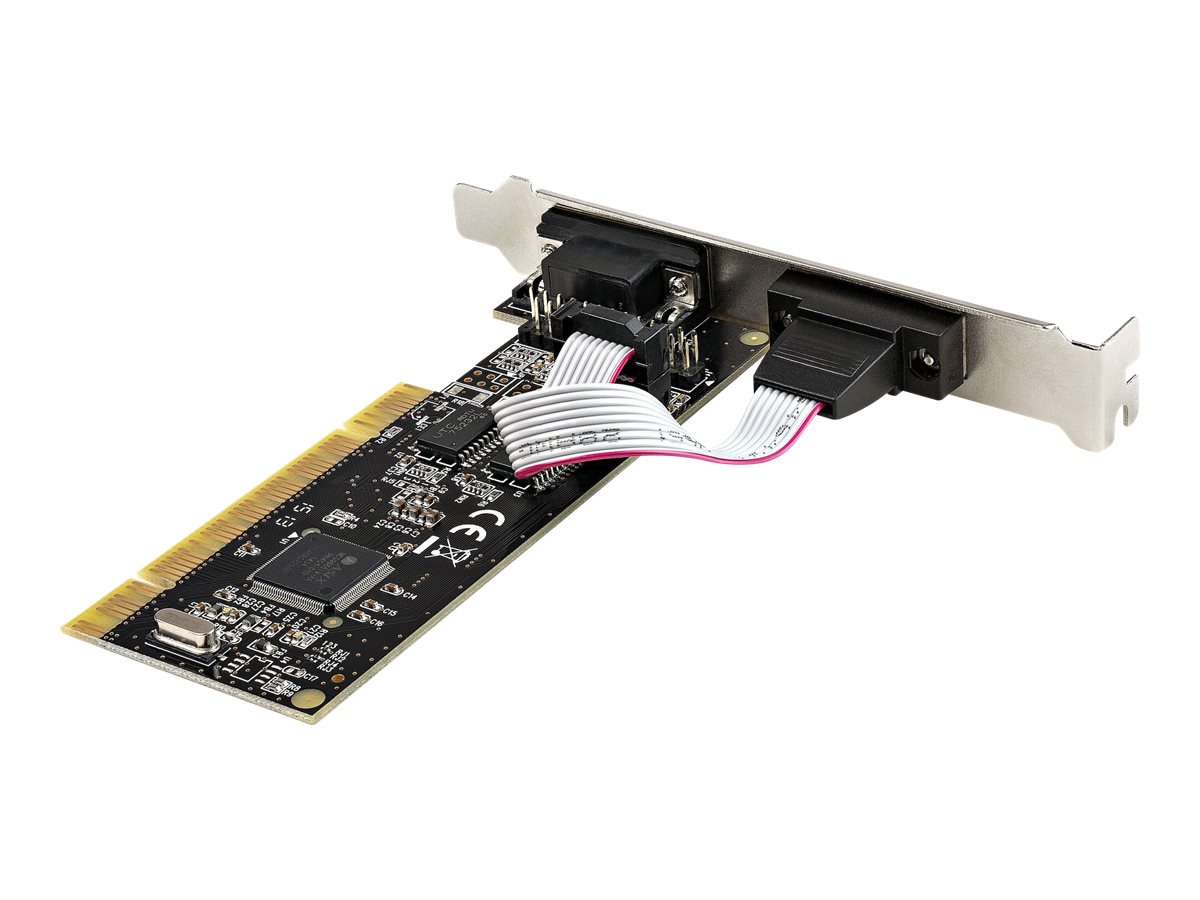 StarTech.com Startech RS232 PCI Karte - PCI auf 2 Serielle Port-Karte - PCI 2-Port DB9 Serielle Controller-Karte RS232 - Schnittstellenkarte - PCI Expansion - Erweiterungskarte für Desktops (PCI2S1P2)