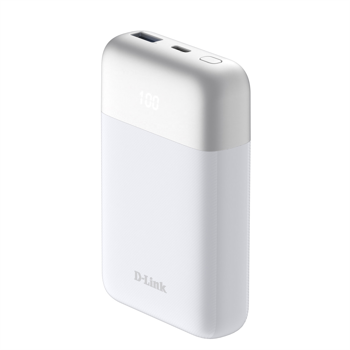 D-Link DPP-101 - Powerbank - 10000 mAh - 18 Watt - QC 3.0, PD 3.0 - 2 Ausgabeanschlussstellen (24 pin USB-C, USB)