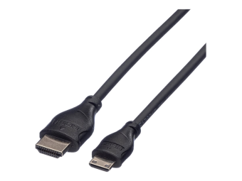 ROLINE HDMI-Kabel mit Ethernet - HDMI männlich zu mini HDMI männlich