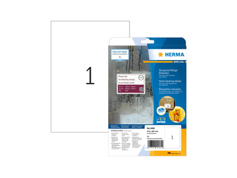 HERMA A4 - Weiß - Abgerundetes Rechteck - A4 - Universal - Matte - Laser