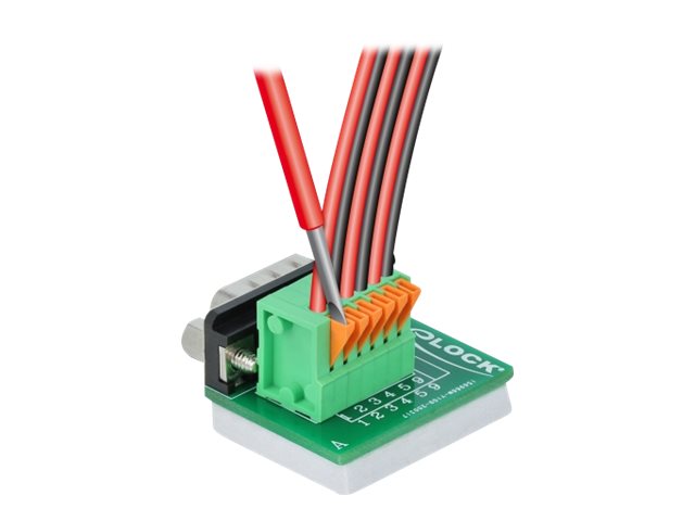 Delock Serieller Adapter - DB-9 (M) zu 6-poliger Anschlussblock