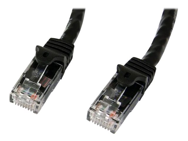 StarTech.com 1m CAT6 Ethernet Cable, 10 Gigabit Snagless RJ45 650MHz 100W PoE Patch Cord, CAT 6 10GbE UTP Network Cable wStrain Relief, Black, Wiring is UL CertifiedTIA - Category 6 - 24AWG (N6PATC1MBK)