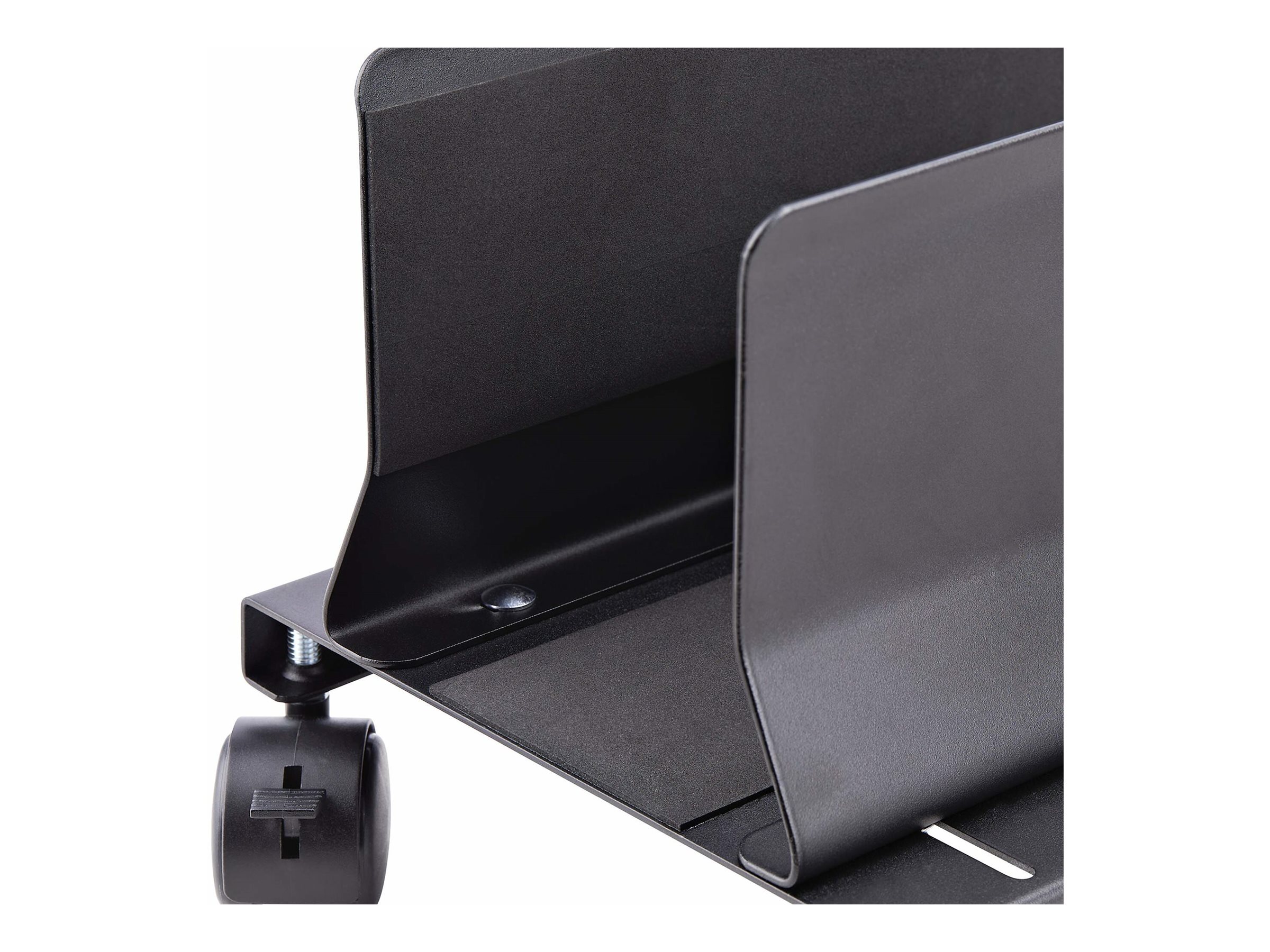 StarTech.com Computer Tower Cart Rolling CPU Caddy w Wheels, Adjustable