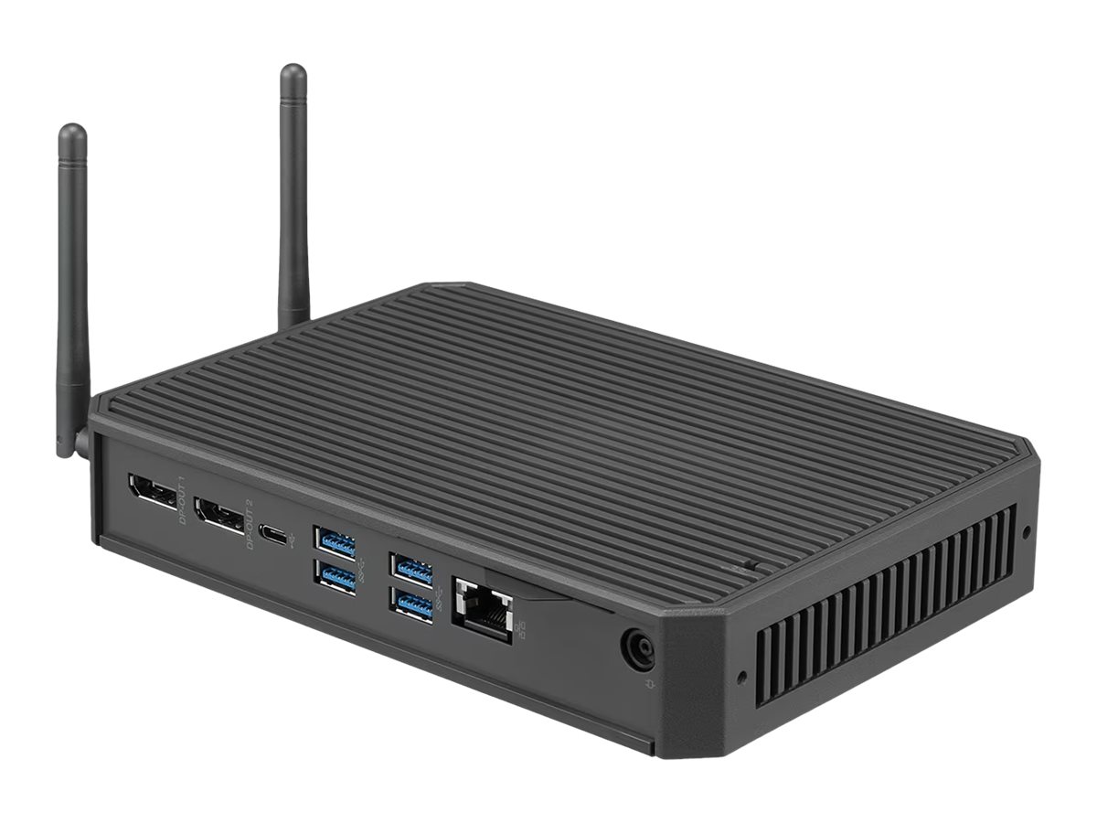 LG CQ601I-2P - Thin Client - USFF - 1 x Pentium Silver N6005  2 GHz - RAM 8 GB - Flash - eMMC 16 GB - UHD Graphics - 1GbE, Wi-Fi 6 - WLAN 802.11abgnacax, Bluetooth 5.1 - IGEL OS (Testversion kostenlos)