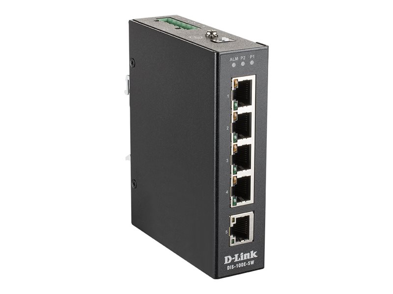 D-Link DIS 100E-5W - Switch - unmanaged - 5 x 10100